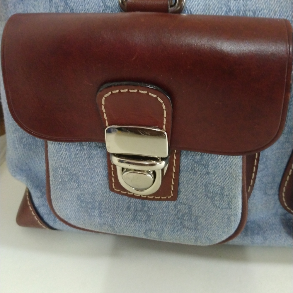 Dooney & Bourke Leather Vintage Satchel Purse - Picture 3 of 14
